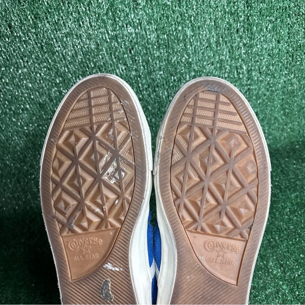 Converse One Star Pro‎ Shoes Mens 9.5 Blue Suede Low Comfort Casual Sneakers - Picture 9 of 12